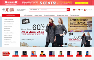 Website đặt hàng JD.