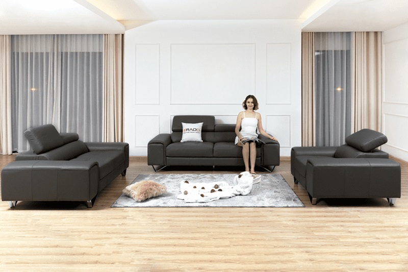 sofa giường da thật