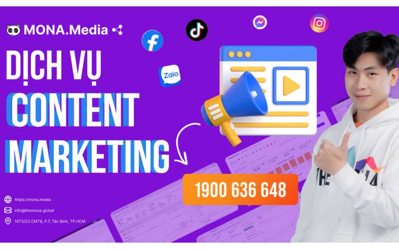 dịch vụ content marketing Mona Media