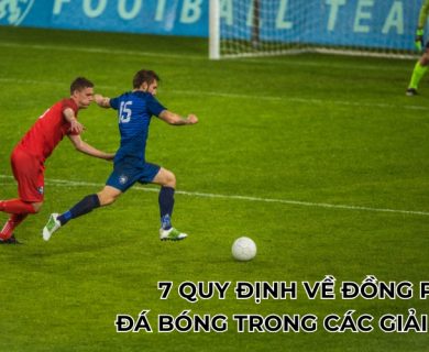 quy định về đồng phục đá bóng