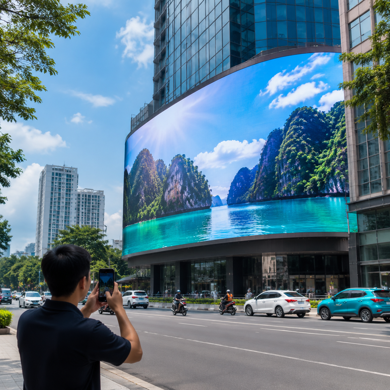 Màn hình led ngoài trời: vì sao thương hiệu nhỏ cũng dùng